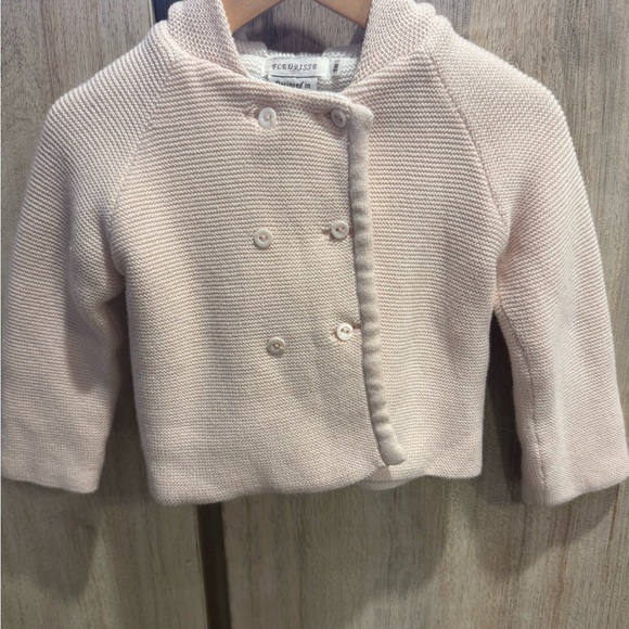 Fleurisse 100% Cotton Knit “Jackpot” Jacket with Hood Size: 9 months+ - Picture 1 of 7